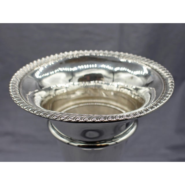 American Sterling Silver Weighted Trumpet Vase by Fisher For Sale - Image 4 of 7