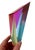 Purple Vasa Velizar Mihich, Hand Signed Dated 1993 Colorful Acrylic Vasa Laminated Lucite Triangle Sculpture, 1993 For Sale - Image 8 of 18
