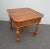 Ethan Allen Vintage Ethan Allen French Country Brown Oak End Table ~ Side Table For Sale - Image 4 of 13