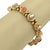 his authentic vintage slide bracelet is crafted in solid 14k yellow gold and features a beautiful assortment of gemstone...