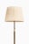 Height adjustable floor lamp in brass and original lamp shade by josef frank, 1950's additional information: material:...