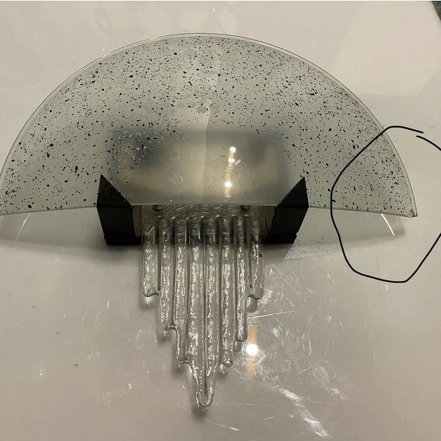 Large Sculptural Murano Glass Sconces by VE.SO.I DESIGN, 1980s, Set of 2 For Sale - Image 10 of 11