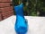 Vintage Blue Glass Vase, 1960s For Sale - Image 4 of 8
