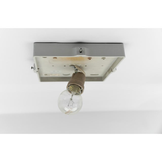 Vintage German Cube Flush Mount in Opaline Glass, 1960s For Sale - Image 17 of 18