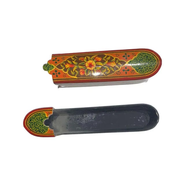 Fine Hand Made Vintage Qajar qalamdan 9W X 2D x 2H