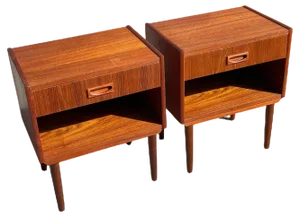 Danish Nightstands in Teak, 1967, Set of 2