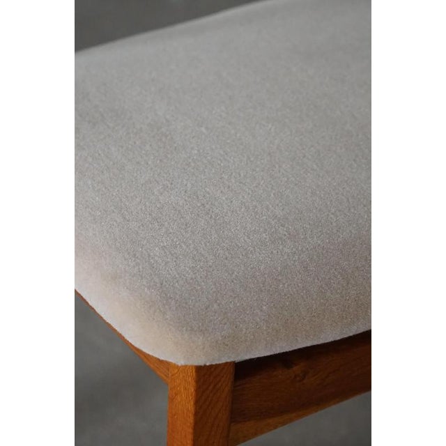 Brown Mid-Century Danish Dining Chairs in Oak, Teak and Mohair, 1960s, Set of 6 For Sale - Image 8 of 18