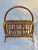 Vintage Bamboo Rattan Magazine Rack For Sale - Image 4 of 11