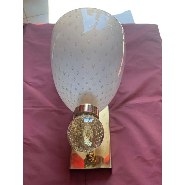 Murano Wall Lamps by Barovier & Toso, 1960s, Set of 2 For Sale - Image 6 of 12