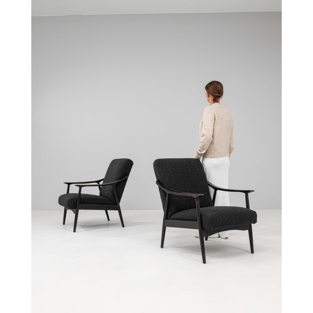 1960s Czech Upholstered Armchairs - A Pair For Sale - Image 18 of 18