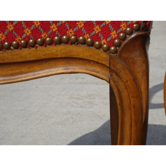 Brown Antique Louis Philippe Chairs, 1800s, Set of 2 For Sale - Image 8 of 18