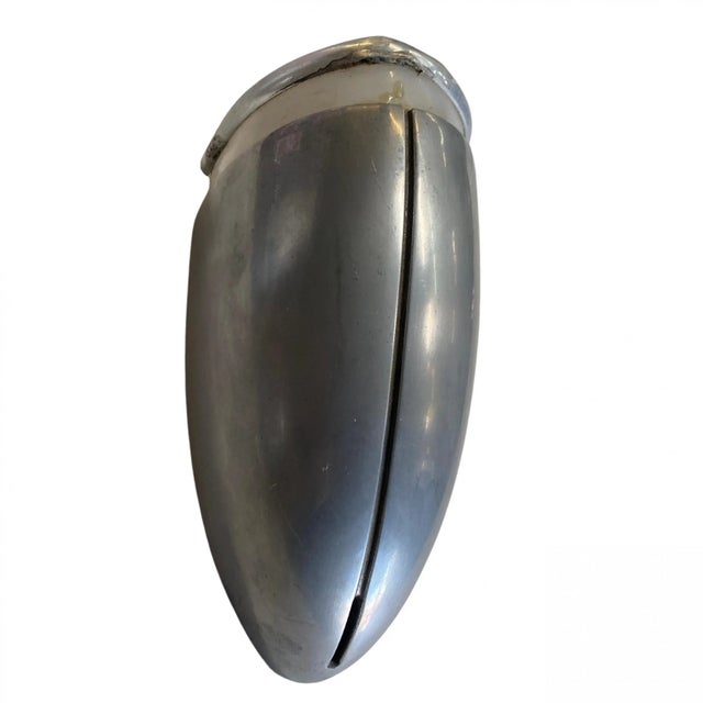 Art Deco Brushed Aluminum Art Deco Stream Wall Sconce For Sale - Image 3 of 6