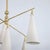 Stilnovo style chandelier with conical shades For Sale In New York - Image 6 of 13