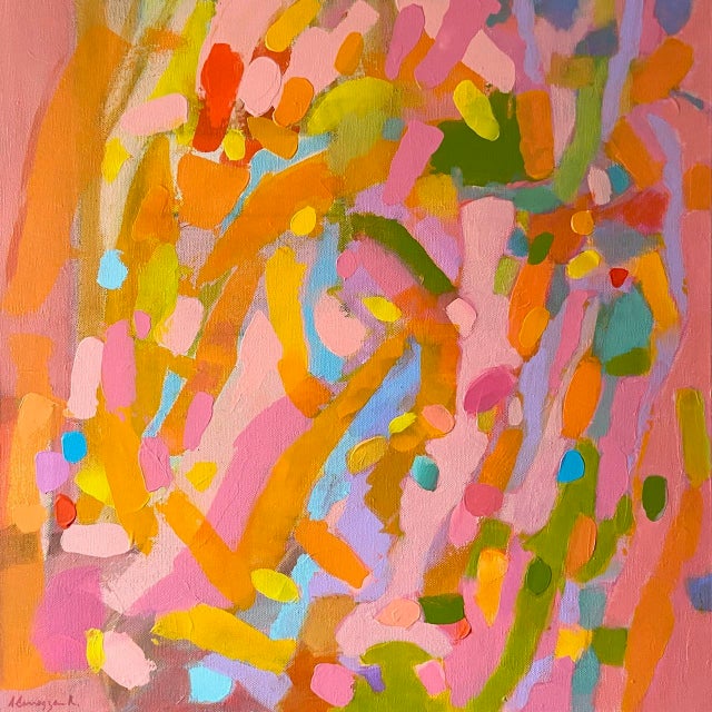 Textile Spring Equinox by Anne Carrozza Remick For Sale - Image 7 of 8