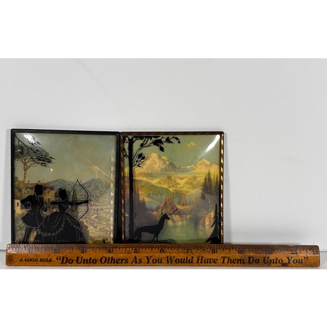 Vintage Silhouette Pictures Pairing For Sale - Image 11 of 12