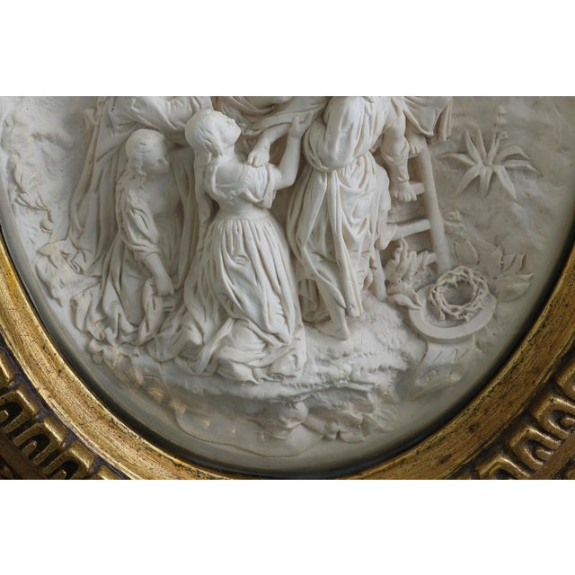 E. Cassier after Rubens, The Descent from the Cross Bas-Relief, 1800s, Pipe Clay For Sale - Image 3 of 9