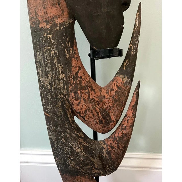 Papua New Guinea Carved Wood Yipwon Figure For Sale - Image 11 of 13