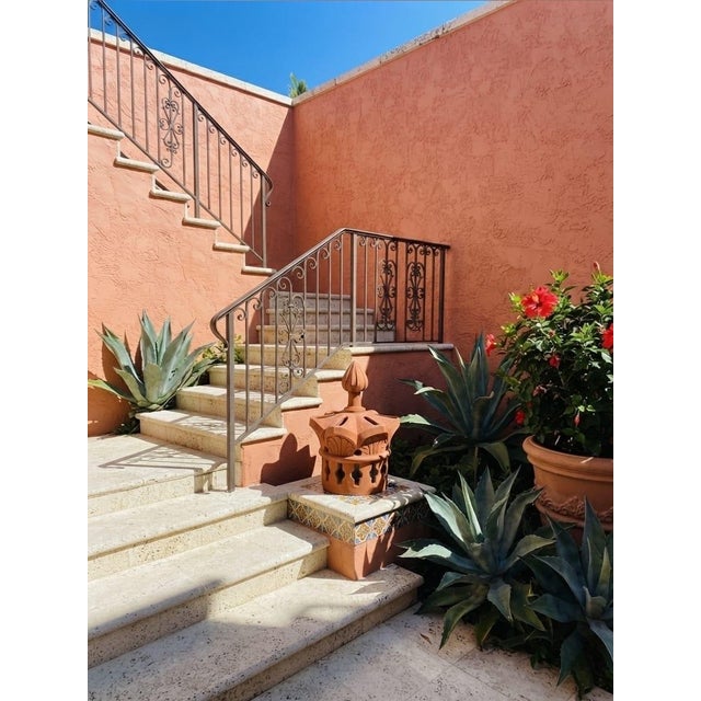 Vintage Terracotta Crown Lantern & Chimney Pot Architectural Element For Sale - Image 11 of 12