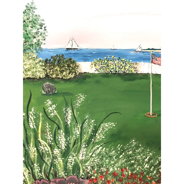 The Cottage By The Sea Framed Painting Chairish