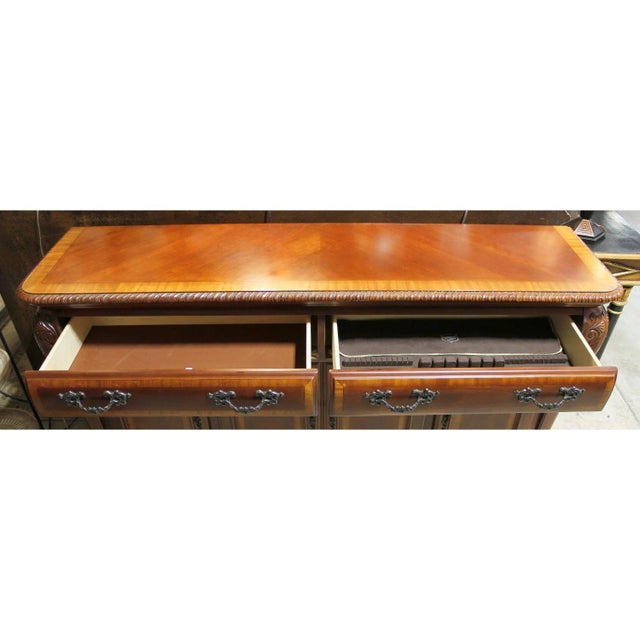 Late 20th Century Two-Tone Mahogany Sideboard For Sale - Image 5 of 5