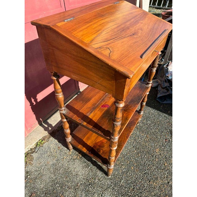 Brown Vintage Wooden Lectern, 1950s For Sale - Image 8 of 8