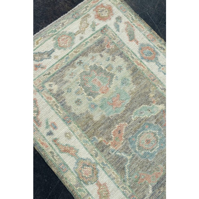 Textile Turkish Oushak Runner Rug 2'9" x 8'4" #17550 For Sale - Image 7 of 8
