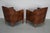 Vintage Dutch Cognac Colored Leather Club Chairs, 1970s, Set of 2 For Sale - Image 10 of 18