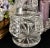 Transparent Vintage Bohemian Crystal Persian Decanters Large Middle Eastern Decanter- A Pair For Sale - Image 8 of 11