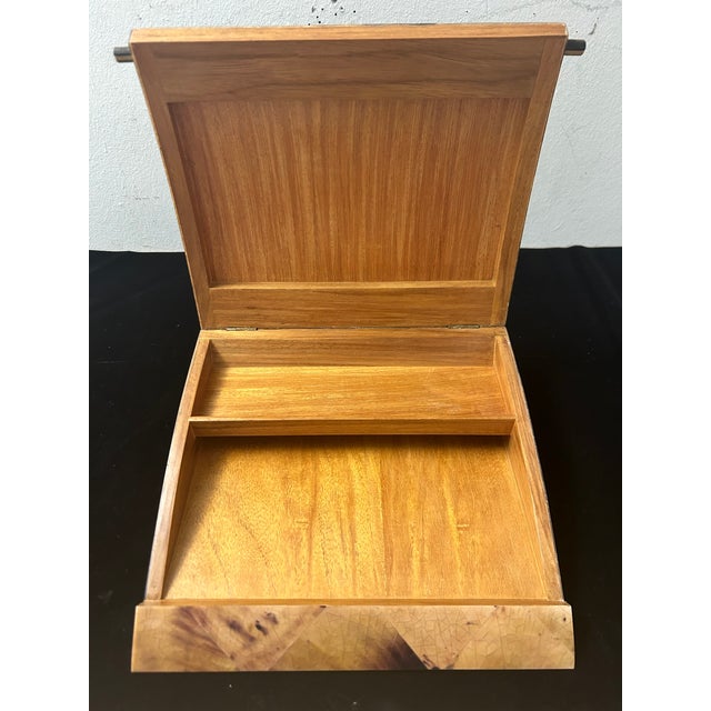 Vintage R & Y Augousti Large Faux Tortoise Shell Jewelry Box, 1990s For Sale In Los Angeles - Image 6 of 9