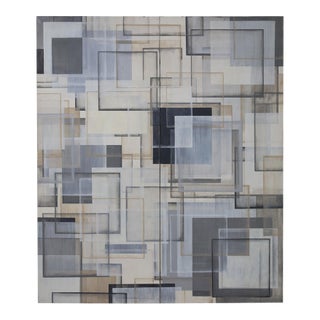 Large Painting by Sean Scherer, "Ruhlman", Dtd. 1999, 84" X 72" Diptych For Sale