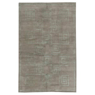 Modern Art Deco Tibetan Rug with Greek Key Design by Doris Leslie Blau For Sale