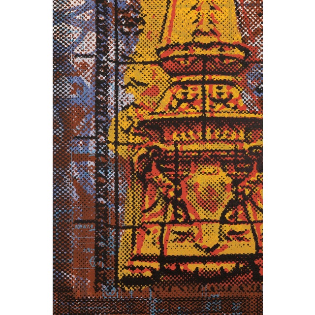 Classical Roman Judith Lipnik Perlow Column Series XIII 2003 Signed Serigraph in Colors on Paper For Sale - Image 3 of 4