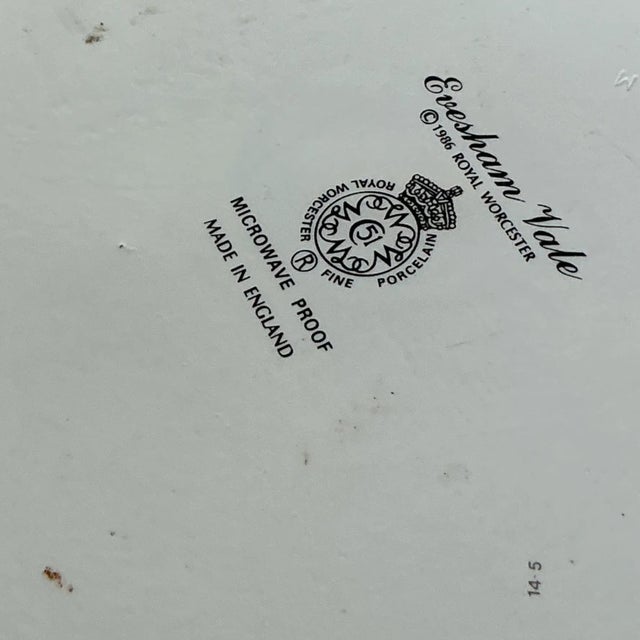 Late 20th Century Vintage Regency Royal Worcester Platter For Sale - Image 5 of 5