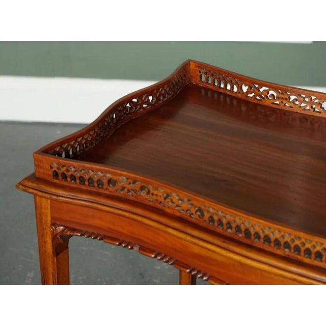 Brown George III Chippendale Style Console Table For Sale - Image 8 of 10
