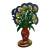 1990s David Gerstein Limited Edition Double-Sided Painted Wood Flower Sculpture, Signed & Numbered (40/295) For Sale