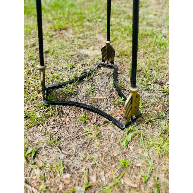 1970s Vintage Wrought Iron Plant Stands For Sale - Image 5 of 6