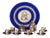 Porcelain Tete-a-Tete Service from Austrian Royal Vienna, Set of 15 For Sale