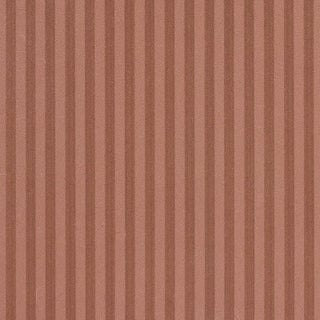 Schumacher Edwin Stripe Narrow Wallcovering In Terracotta For Sale