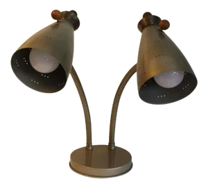 1950s Goose Neck 'Double' Lamp