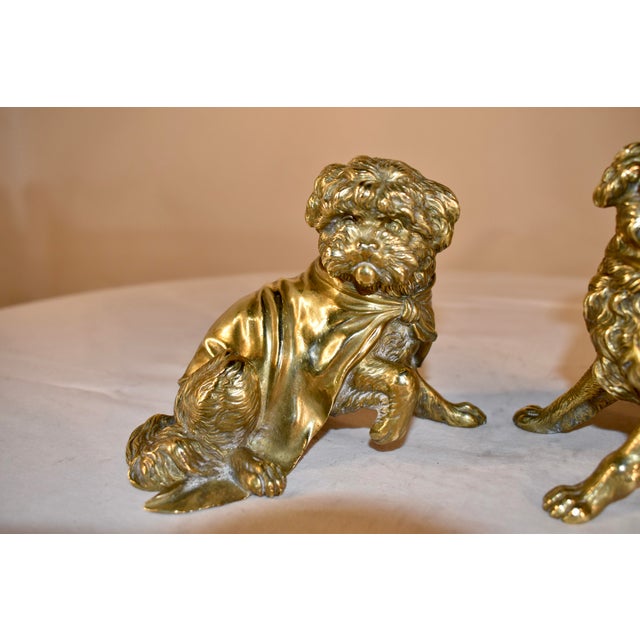 Pair of 19th Century French Bronze Brussels Griffon Figures For Sale - Image 4 of 12