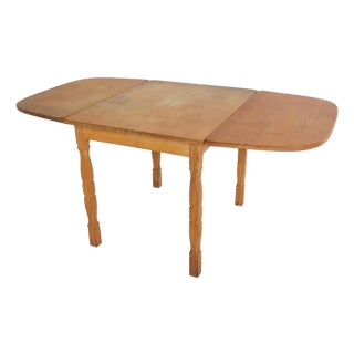 Danish Dining Table W Removable Drop Leaves & Extensions For Sale