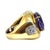 Contemporary Vintage 18k Gold Large Amethyst & Diamond Ring, Size 6.5 For Sale - Image 3 of 10