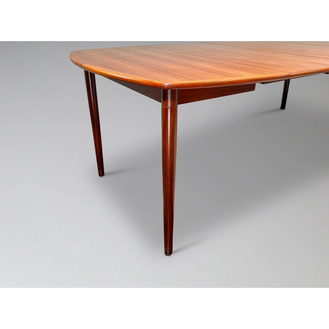 Restored Danish Teak Expanding Dining Table by Gustav Bahus for Rastad & Relling For Sale - Image 12 of 12