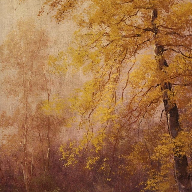 H. Marko, Wooded View with River, 19th Century, Oil Painting on Canvas, Framed For Sale - Image 13 of 16