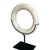 Contemporary Marble Ring Sculpture on Stand For Sale - Image 3 of 14