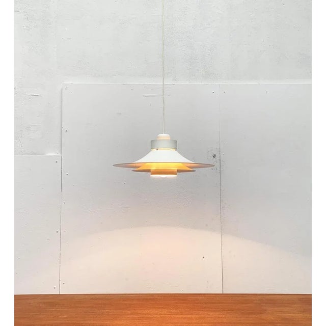 Mid-Century Danish Metal 754 Pendant Lamp from Horn For Sale - Image 4 of 18