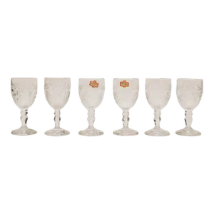 Pre-1976 Crystal Liqueur Glasses Set of 6 in Box by Zaječar for the Olympic Games in Montreal
