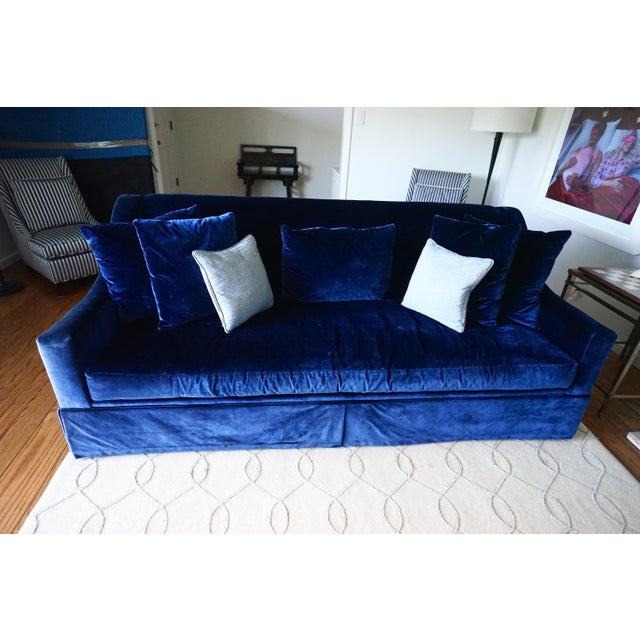 Pearson Silk Velvet Sofa | Chairish