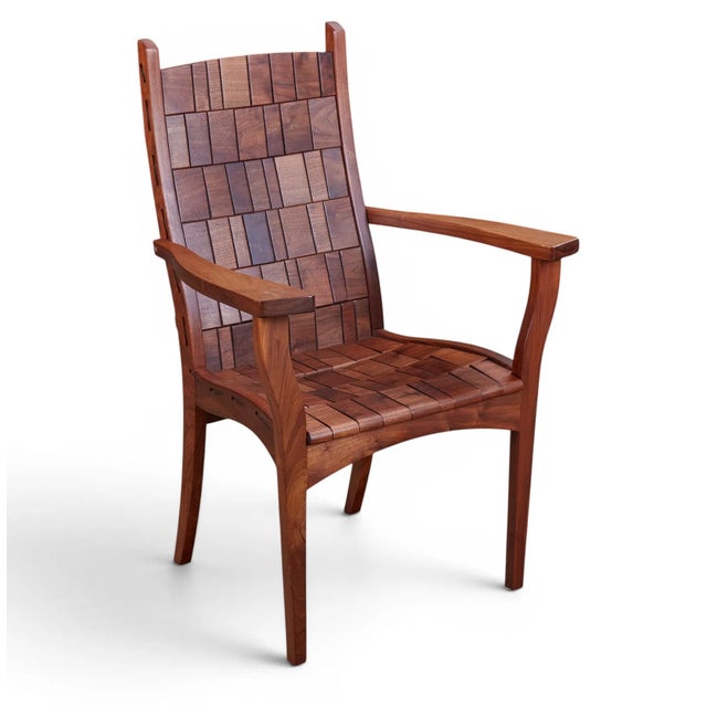 Contemporary An Alan Daigre Wood Crafted Armchair For Sale - Image 3 of 6