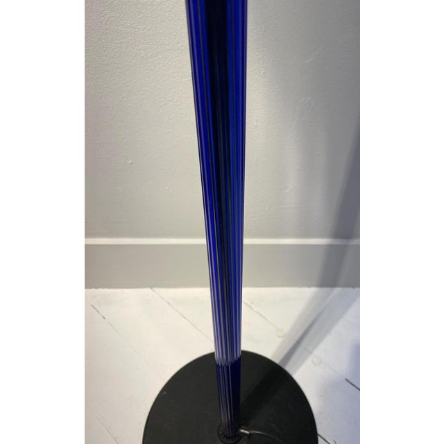 Venini Italian Blue Chiara Floor Lamp by Cini Boeri for Venini, 1980s For Sale - Image 4 of 11